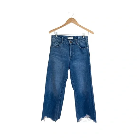 DL1961 Hepburn High Rise Wide Leg Jeans in Slate - Picture 2 of 12